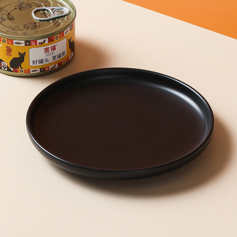 Cat Small Plate Ceramic Anti Overturning