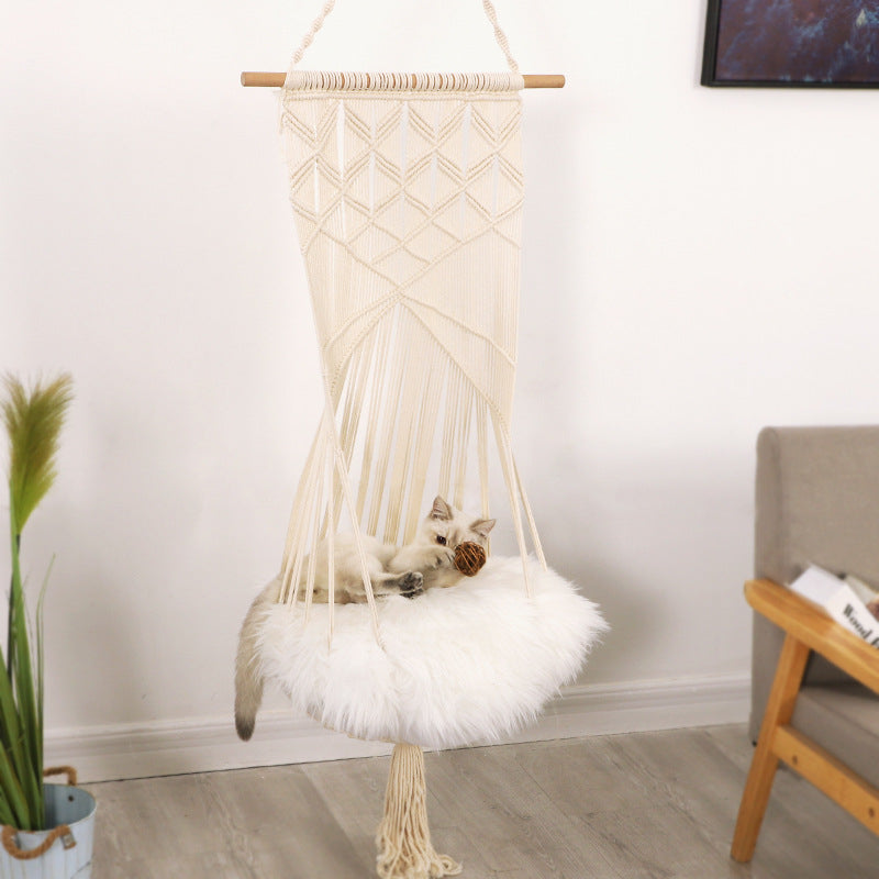 Pet Swing Cage Handmade Macrame bed