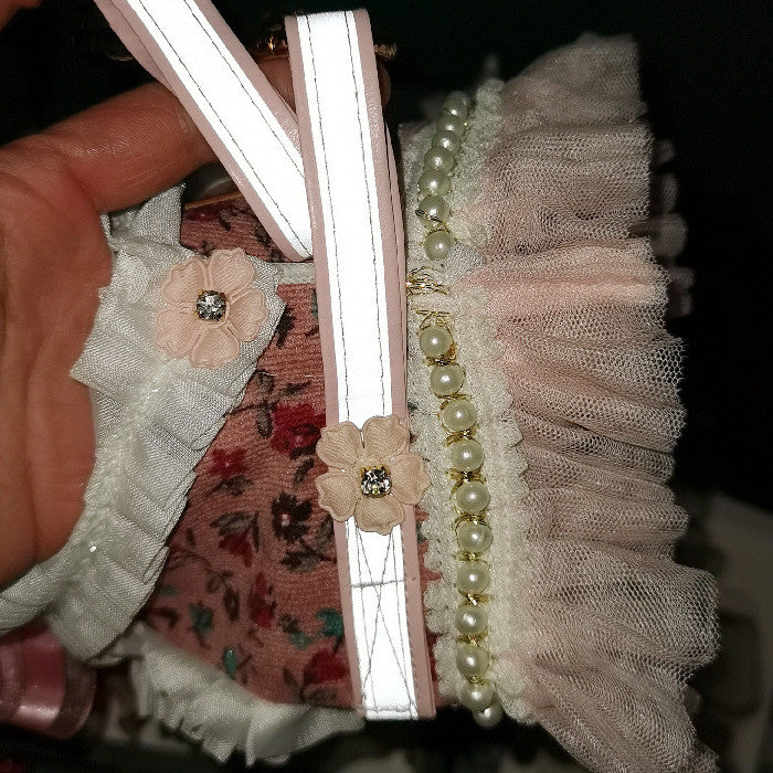 Pink Leash and Harness Set