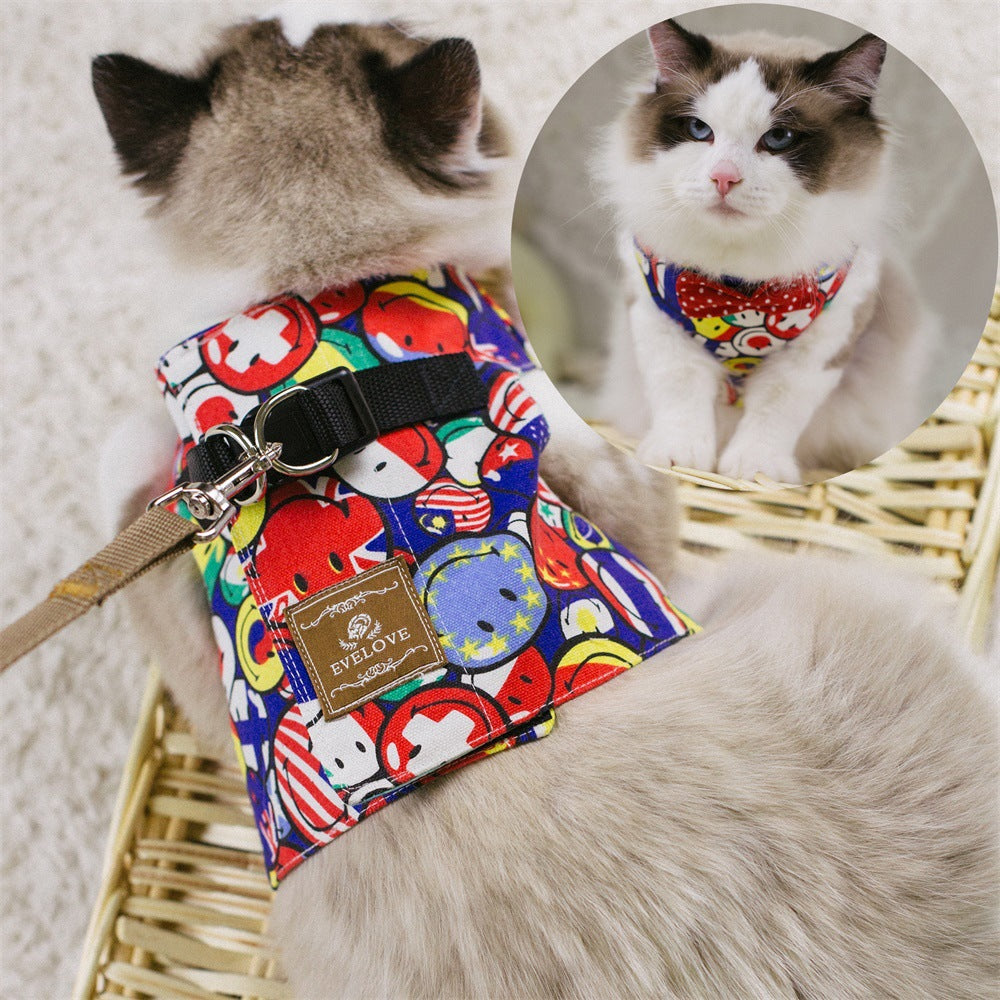 Poka-Dot Pink Cat Vest