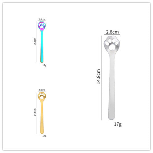 Creative Cartoon Dog Paw Hollow Mixing Spoon