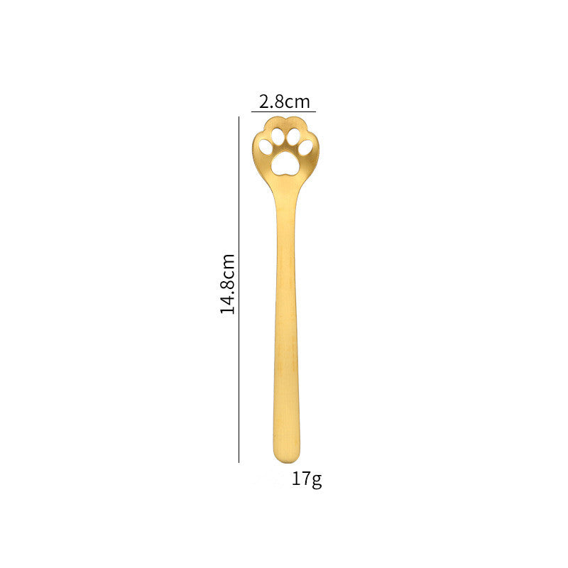 Creative Cartoon Dog Paw Hollow Mixing Spoon