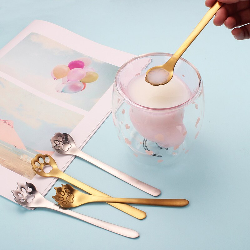 Creative Cartoon Dog Paw Hollow Mixing Spoon