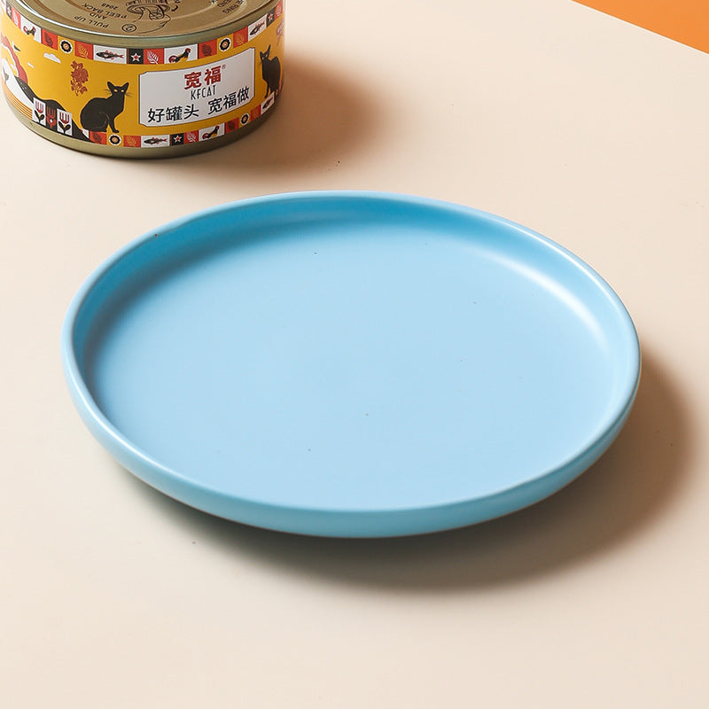 Cat Small Plate Ceramic Anti Overturning