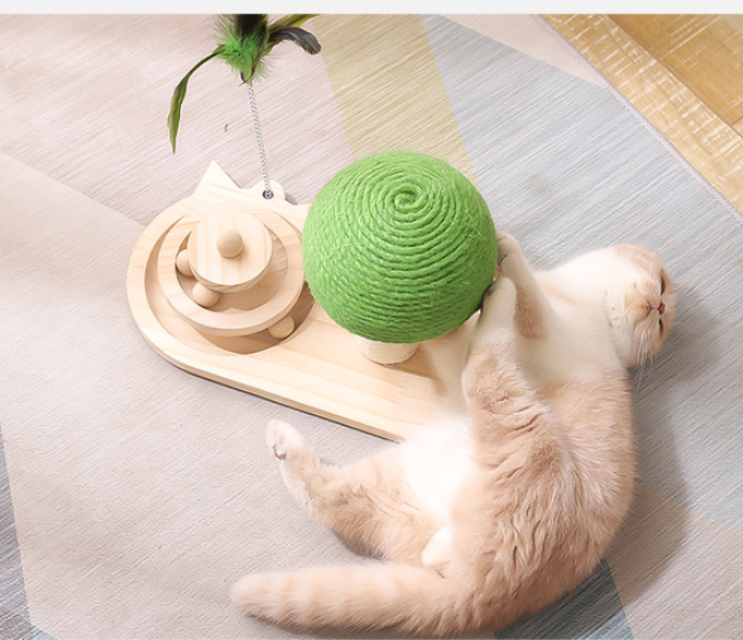 Green Mushroom Cat Scratch Post