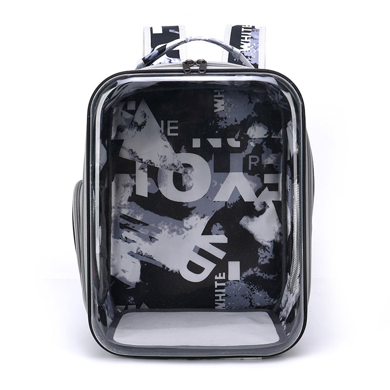 Cartoon Space Capsule Travel Breathable Pet Backpack