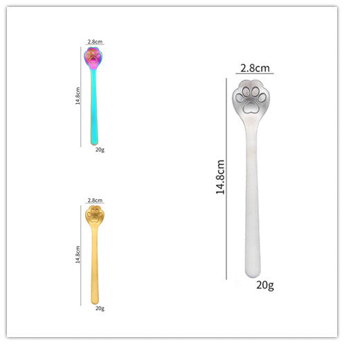 Creative Cartoon Dog Paw Hollow Mixing Spoon