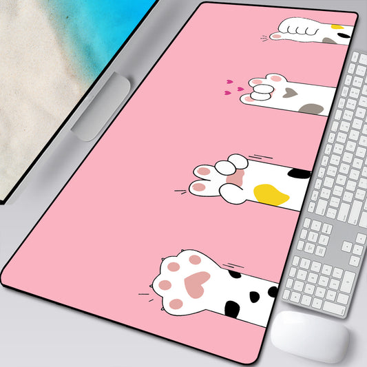 Large Cartoon Cat Paw Mouse Pad