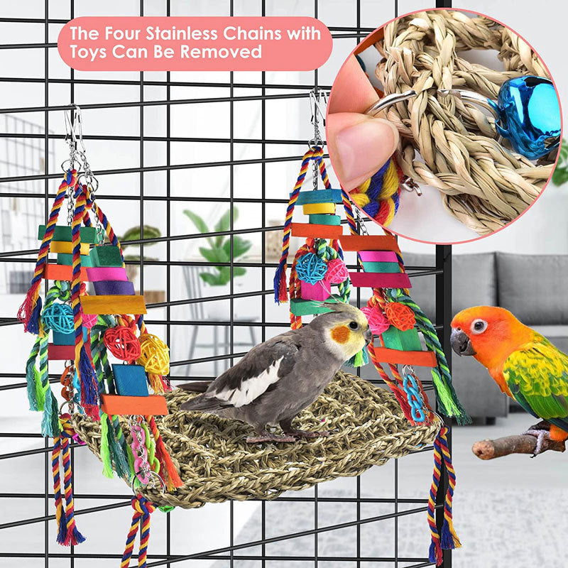Parrot Toys Climbing Net Hammock Medium And Large Toy Bird Cage