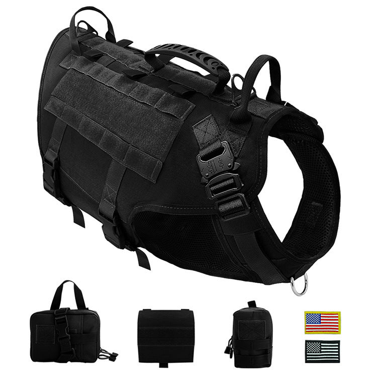 Large Dog  Hand Holding Rope Chest Vest Combat Clothes Dog Leash Dog Backpack