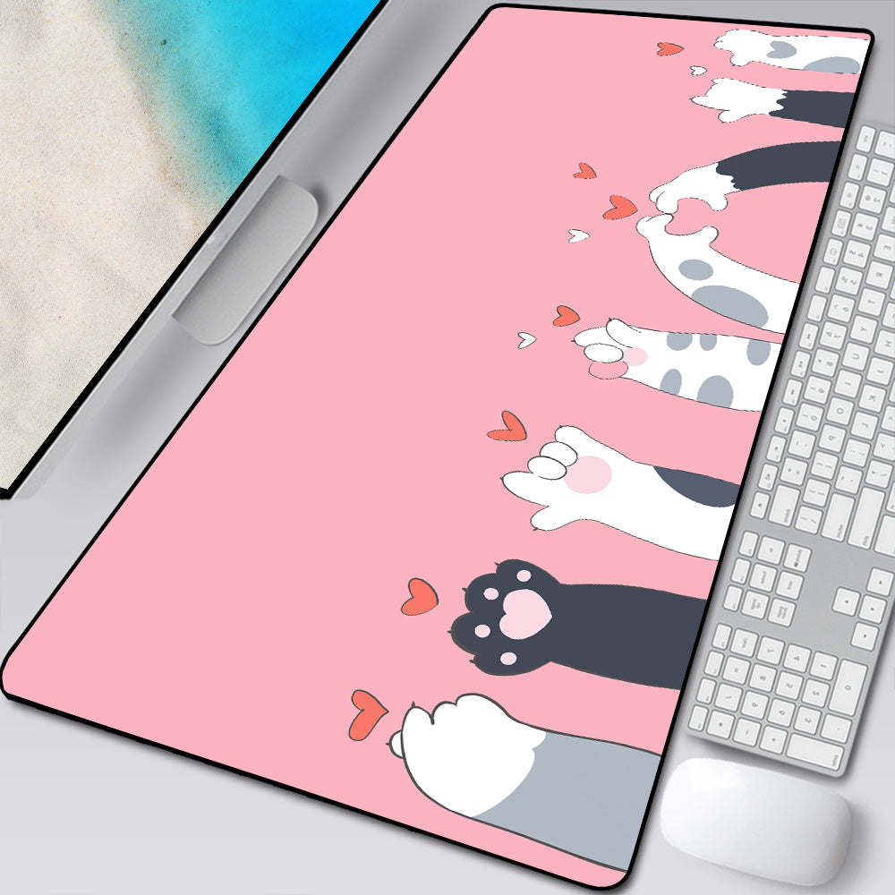 Large Cartoon Cat Paw Mouse Pad