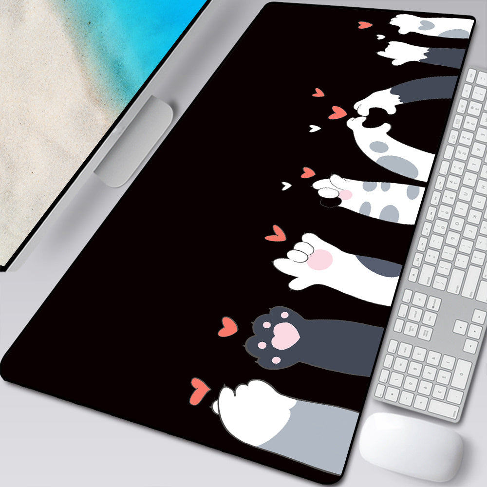 Large Cartoon Cat Paw Mouse Pad
