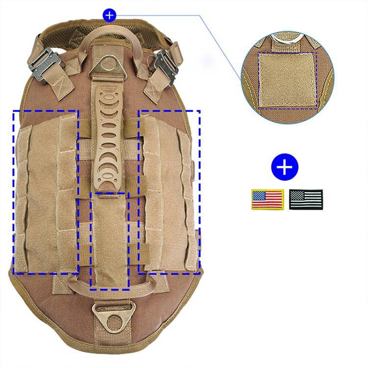 Large Dog  Hand Holding Rope Chest Vest Combat Clothes Dog Leash Dog Backpack