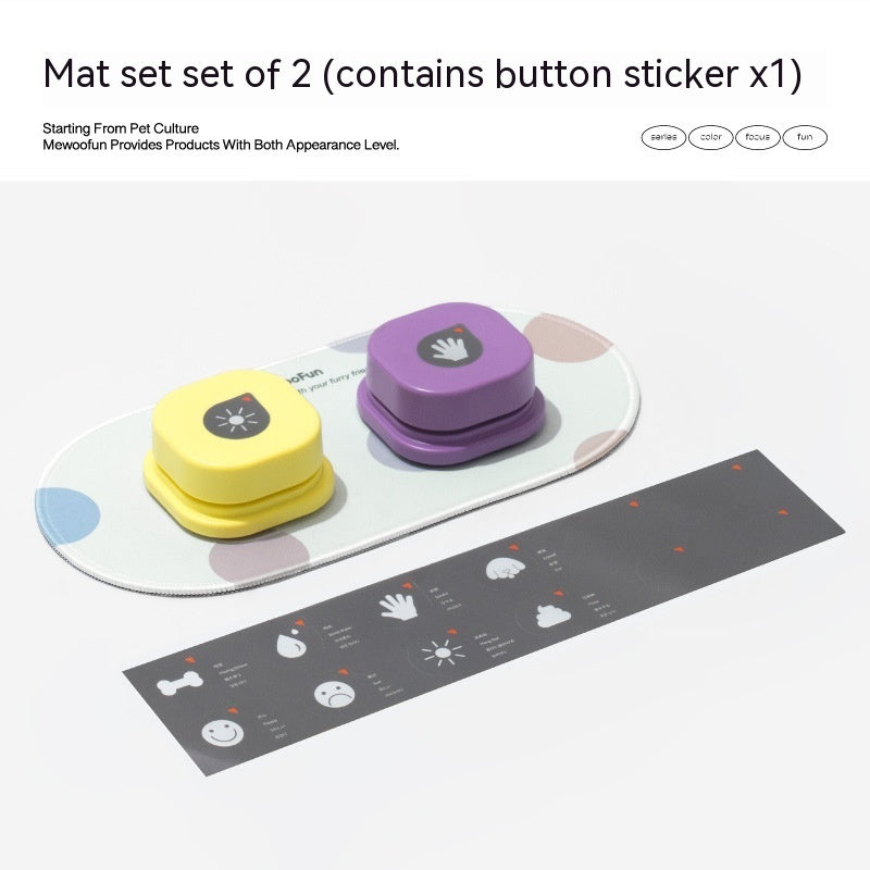 4 Colors Pet Communication Button One-click