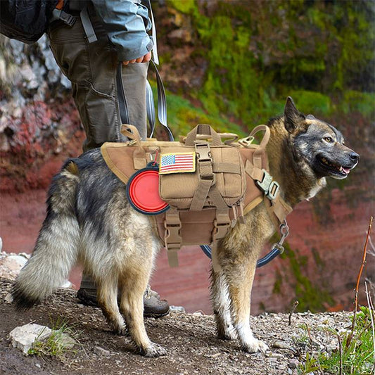 Large Dog  Hand Holding Rope Chest Vest Combat Clothes Dog Leash Dog Backpack