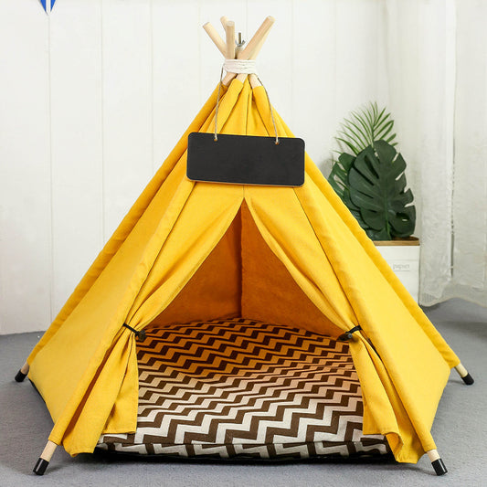 Pet Teepee Tent  Washable With Cushion