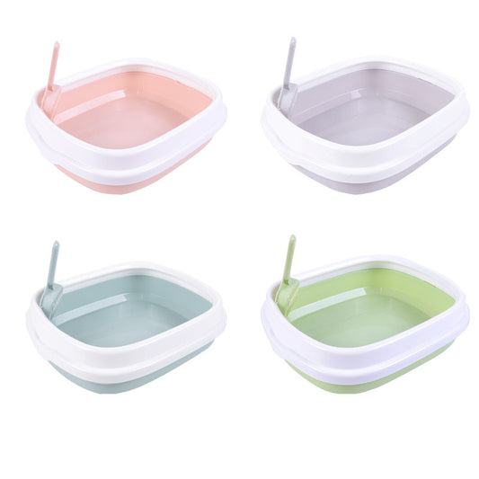 Detachable Anti-splashing Cat Litter Box