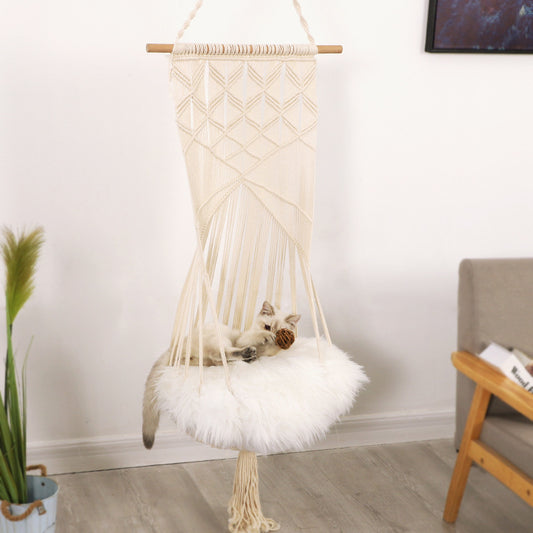 Pet Swing Cage Handmade Macrame bed