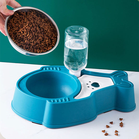 Pet 2-in-1 Moisture-proof Beard Automatic Drinking Bowl