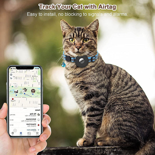 Airtag Cat Collar Holder with bell